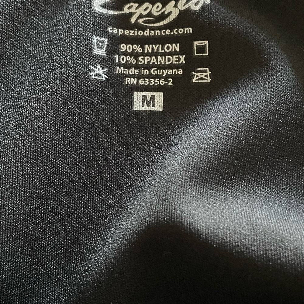 Capezio Long Sleeve Black Leotard Size M Women’s - Picture 4 of 5